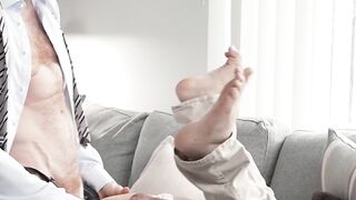 FunSizeBoys Legrand Wolf fucks turned on twinky Logan Cross on the sofa