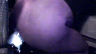 BBW mom Ashley's anal solo in pantyhose