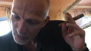 Big titted sub gets punished