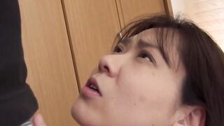 Middle age Japanese ex-wife spurns hubby to do JAV