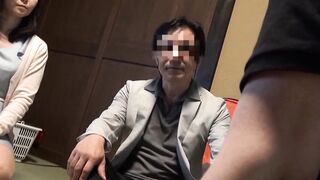 Japanese hotwife swapping first time foursome prank scenario