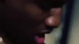 Spanking and Sucking Black Cock