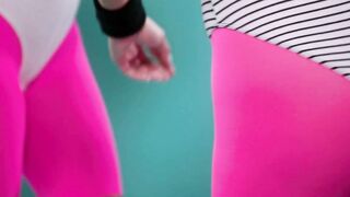 SLAYED Fit hotties Vanna Alexis banged! each other with sex toys