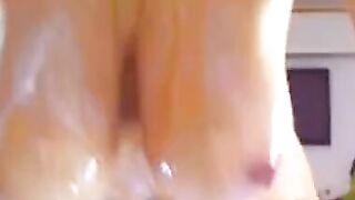 Big-Titted Latina Rides Dildo On Cam