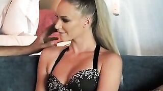 Emma Hix wears Bombshell underwear before her fan rips it off and fucks her