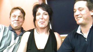 German mature fiance gets shared for the first time inside 3some