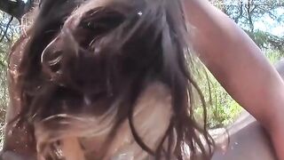 BEACH BOMB Just Married! MINDBLOWING Outdoor Threesome with TEENAGE WET DREAM