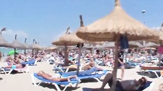 BEACH BOMB Just Married! MINDBLOWING Outdoor Threesome with TEENAGE WET DREAM