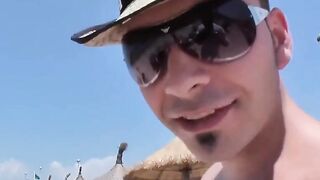 BEACH BOMB Just Married! MINDBLOWING Outdoor Threesome with TEENAGE WET DREAM