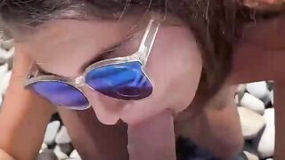 Beautiful skinny 18yo Teen fucks outdoor