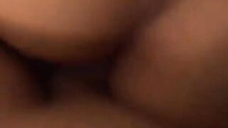 Amateur Asian Cutie's Creamy Pussy Fucked in Doggy Style