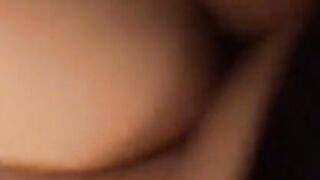 Amateur Asian Cutie's Creamy Pussy Fucked in Doggy Style