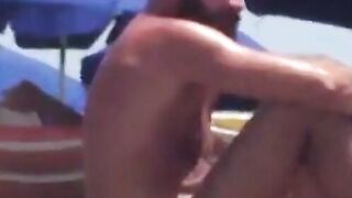 Big-Cock Daddy Bear at the Beach
