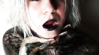 Big-Bodied Blonde Goth Babe's Solo Cam Show 3