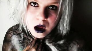 Big-Bodied Blonde Goth Babe's Solo Cam Show 3