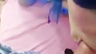 Crossdresser Deepthroats a Big Cock