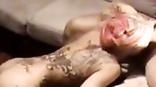 Sexy Busty Tattooed Woman Sucking Cock And Getting Cum