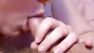 Close-Up Amateur Blowjob with a Big Cock