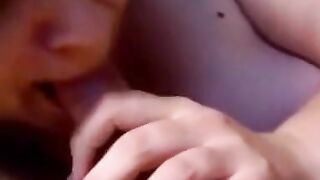 Close-Up Amateur Blowjob with a Big Cock