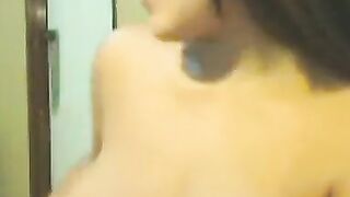 Super Busty Ebony Woman Playing With Her Tits And Pussy