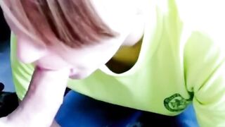 Teen Deepthroats Huge Cock for a Messy Facial