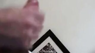 Sperm on the Window, in His Mouth: Amateur Blowjob