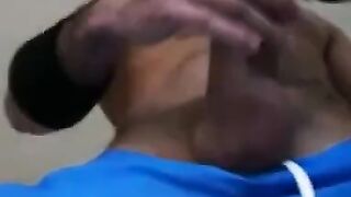 Sperm on the Window, in His Mouth: Amateur Blowjob