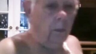 Fat Daddy Strips and Strokes on Webcam 2