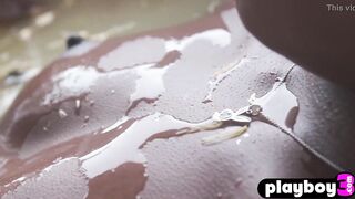 Vulgar african Hottie Ana Foxxx grind her soak african snatch