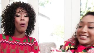 Black Stepmom And Step Daughter love 1 Penis- Misty Stone, Sarah
