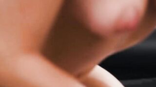 Fucking masseuses pretty face while fingering her pussy