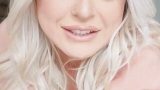 Big ass blonde Alexis Kay is so wet from riding a massive cock