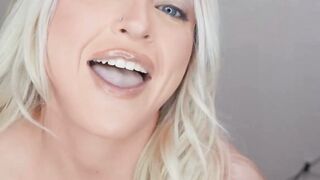 Big ass blonde Alexis Kay is so wet from riding a massive cock