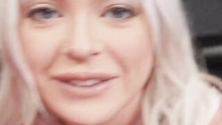 Big ass blonde Alexis Kay is so wet from riding a massive cock