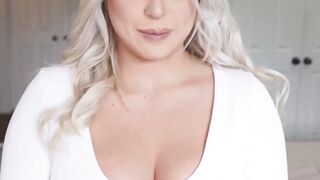 Big ass blonde Alexis Kay is so wet from riding a massive cock