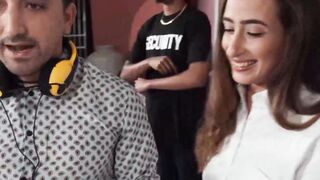 Naughty Scarlett Page fucked publicly while filming a cooking show