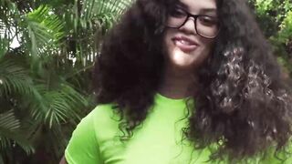 Thick ebony Remy Woods craves cock even with people around them