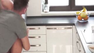 Skinny euro blonde Lovita Fate rides her boyfriends massive cock
