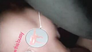 Cuck's Girl Gags on Tow Truck Driver's Cock