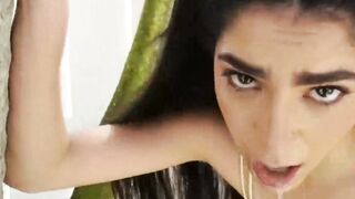 Petite Latina teen Angel Gostosa endures rough sex and domination