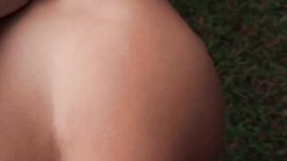 Busty blonde Ellie Tay is fucked in a public POV situation nearly getting caught