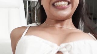 Petite teen Brianna spread her legs for a big black dick in a yatch