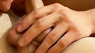 Skinny guy Tobey McGillis pumps out his hot loads all over Leo Gratton