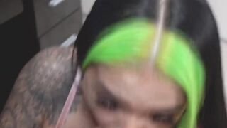 Cute small tits teen Paisley Paige gets warm sticky facial