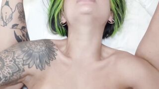 Cute small tits teen Paisley Paige gets warm sticky facial