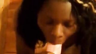Amateur Interracial Blowjob and Facial