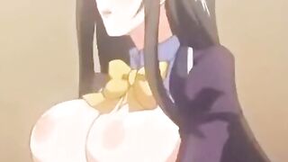 Busty babe gets creampie in tights
