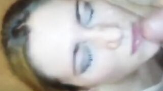 Blonde Russian Amateur Gets a Facial