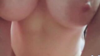 Big-Tit Latina Teen Gives POV Blowjob & Handjob