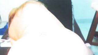 BBW amateur Latin babe anal masturbate